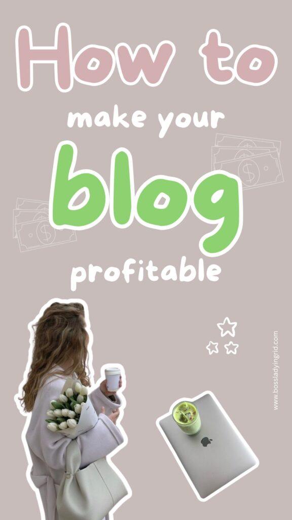 how to make money from your blog