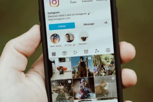 Instagram app on your phone