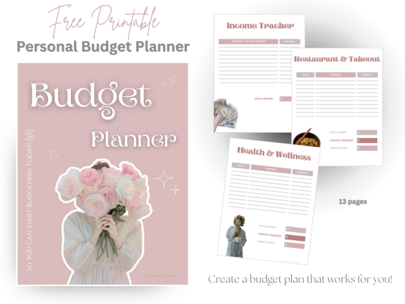 free budget planner digital download