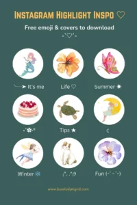 Instagram free emojies covers