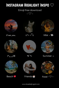 Instagram black highlight covers