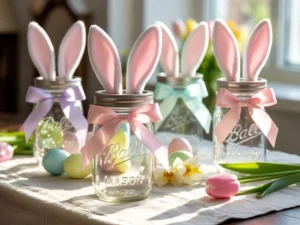 mason jar bunny craft