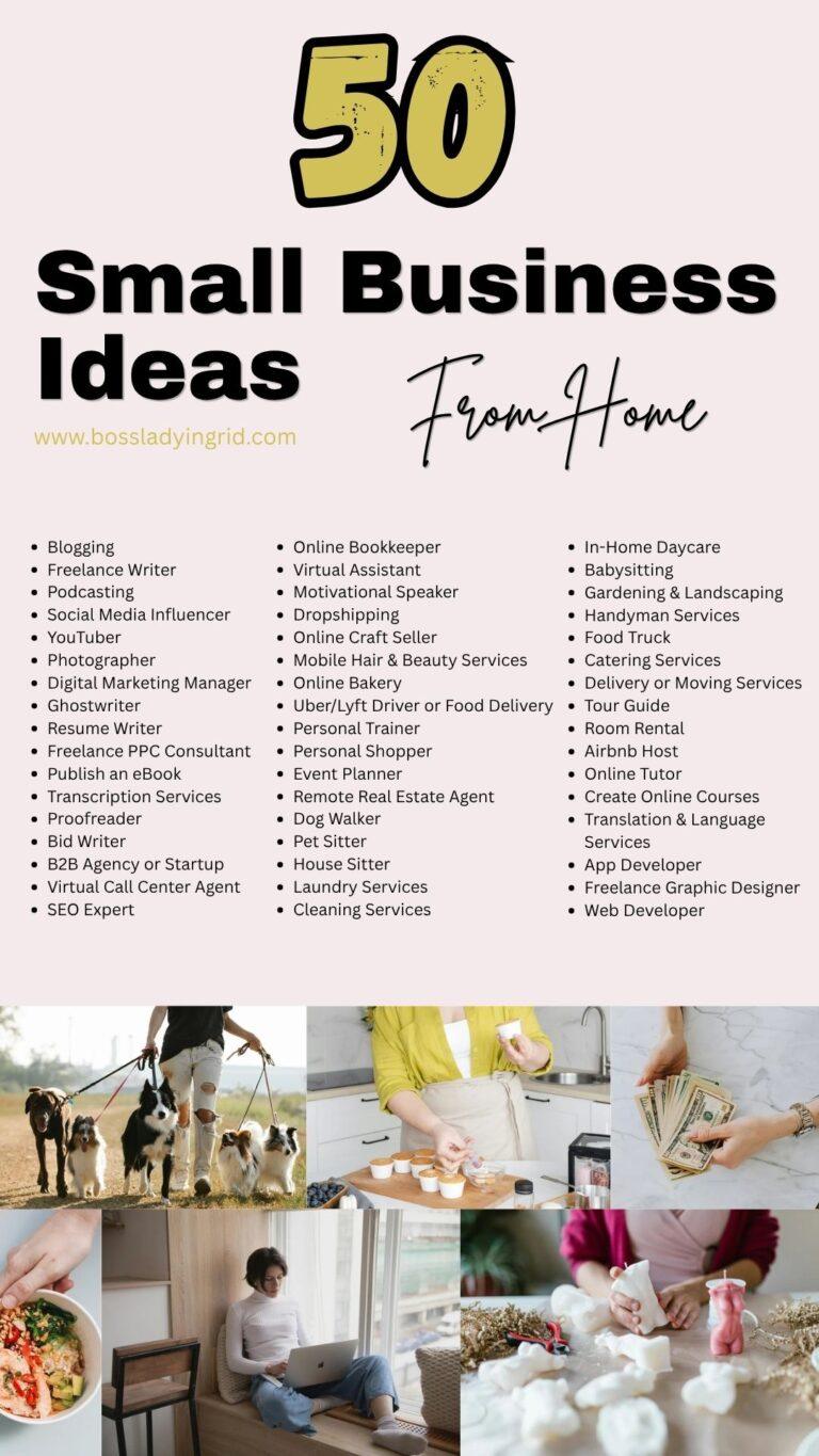 Small Business Ideas You Can Start From Home