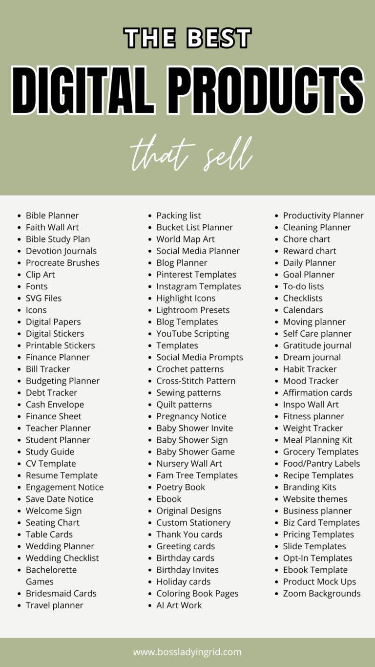 The Best Digital Product Ideas to Sell for Passive Income