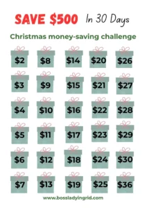 Save money before Christmas with this money saving challenge